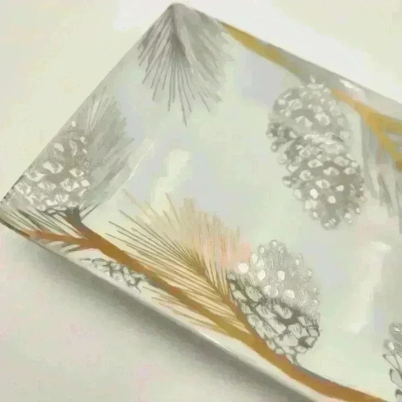 St. Nicholas Square Other - St. Nicholas Square 12 3/4" x 5" Holiday Ceramic Food Safe Serving Tray‎